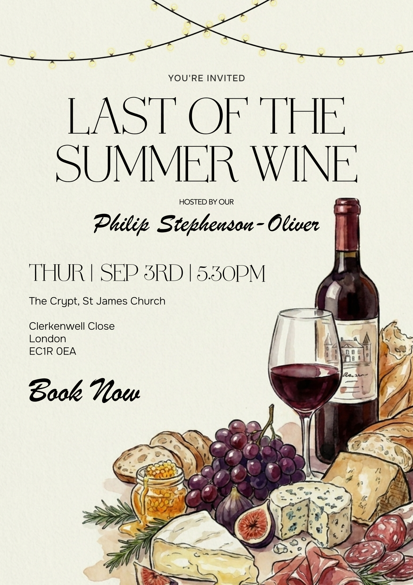 Wine & Cheese Tasting (03/09 17:30)